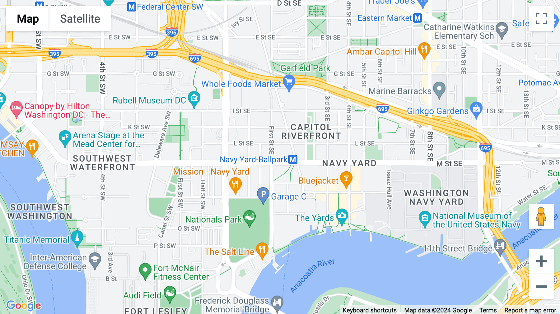 Click for interative map of 100 M Street, S.E.,Suite 600, Washington, Washington DC, District Columbia, Washington DC