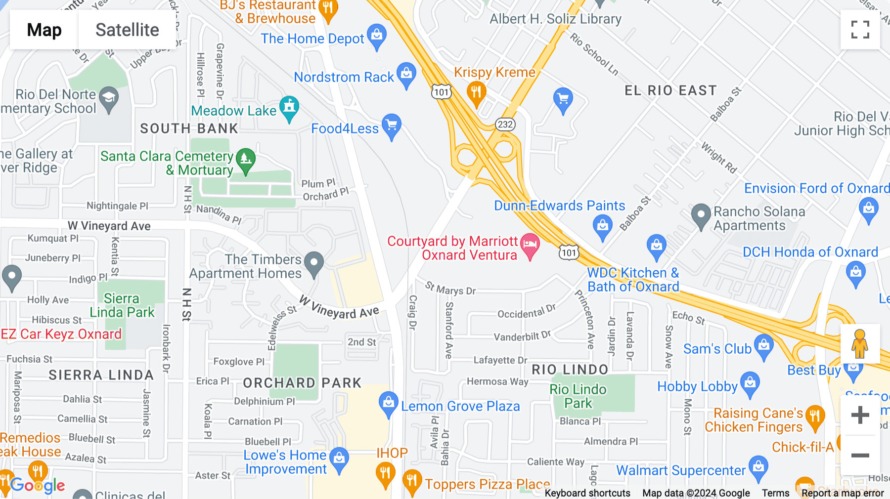 Click for interative map of 300 East Esplanade Drive, 9th Floor, Oxnard, California, Oxnard