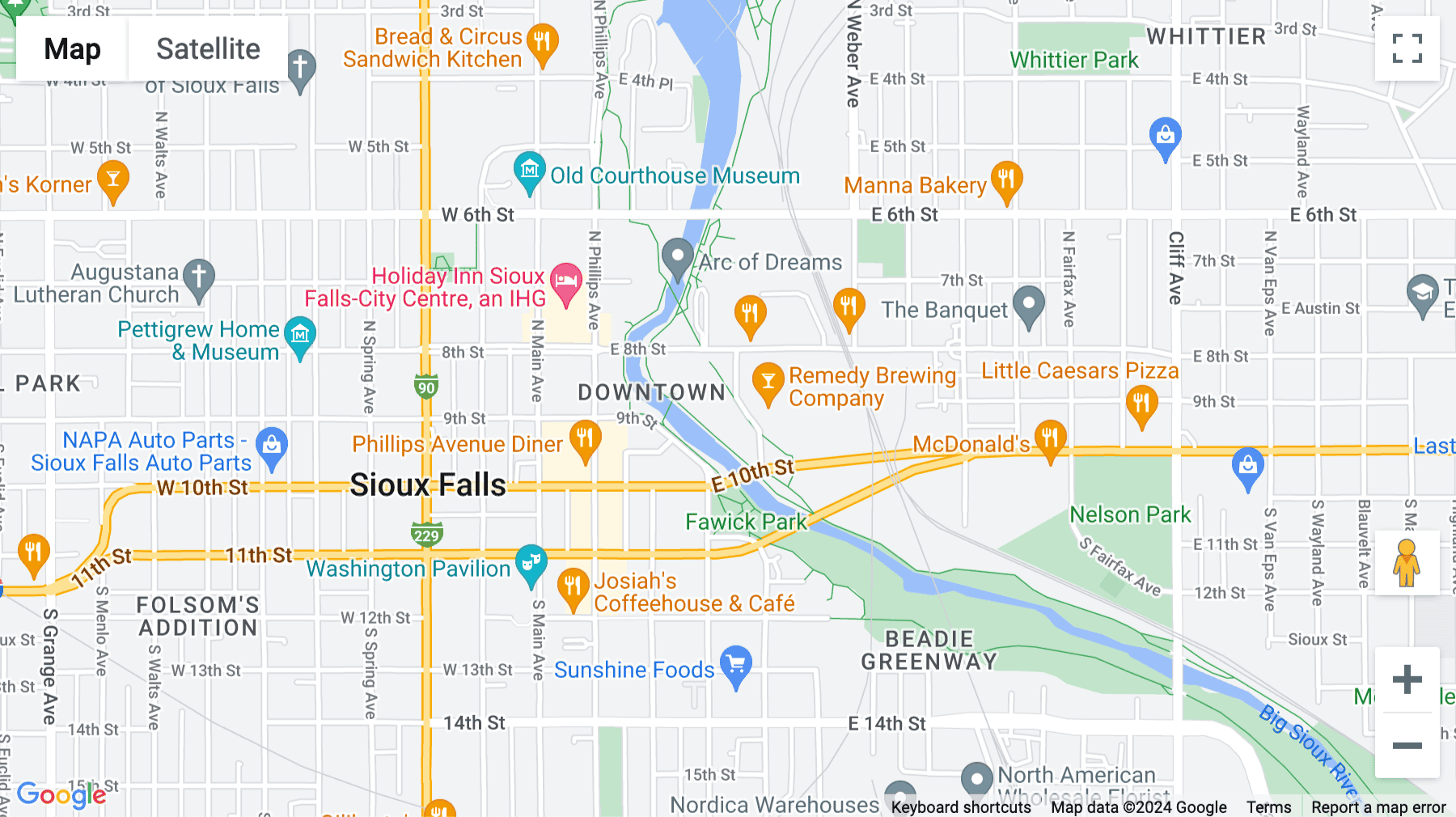 Click for interative map of 101 Sout Reid Street, Suite 307, Sioux Falls, South Dakota, Sioux Falls