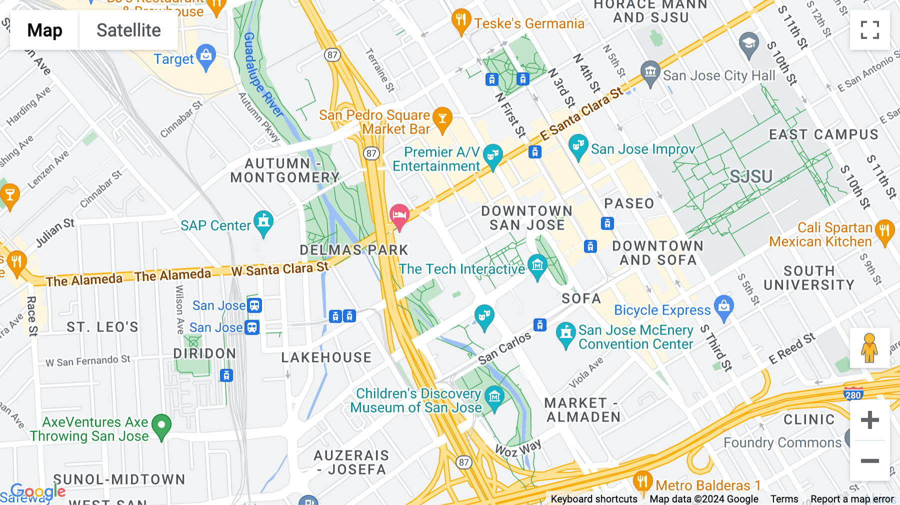 Click for interative map of 99 Almaden Blvd., Suite 600, San Jose, California, San Jose