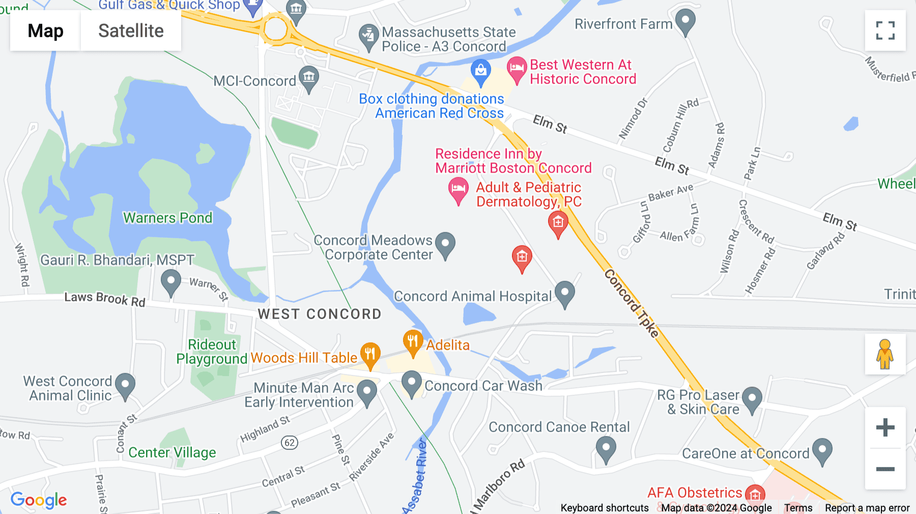 Click for interative map of 300 Baker Avenue, Suite 300, Concord, Massachusetts, Concord