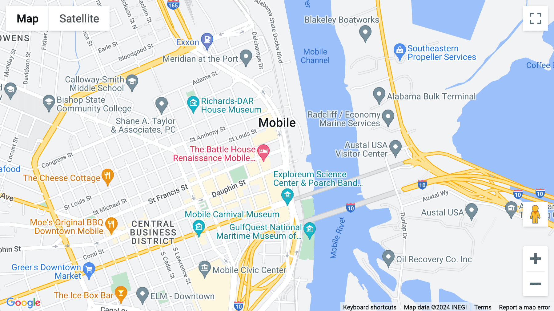 Click for interative map of 11 N. Water Street, Suite 10290, Mobile, Alabama, Mobile