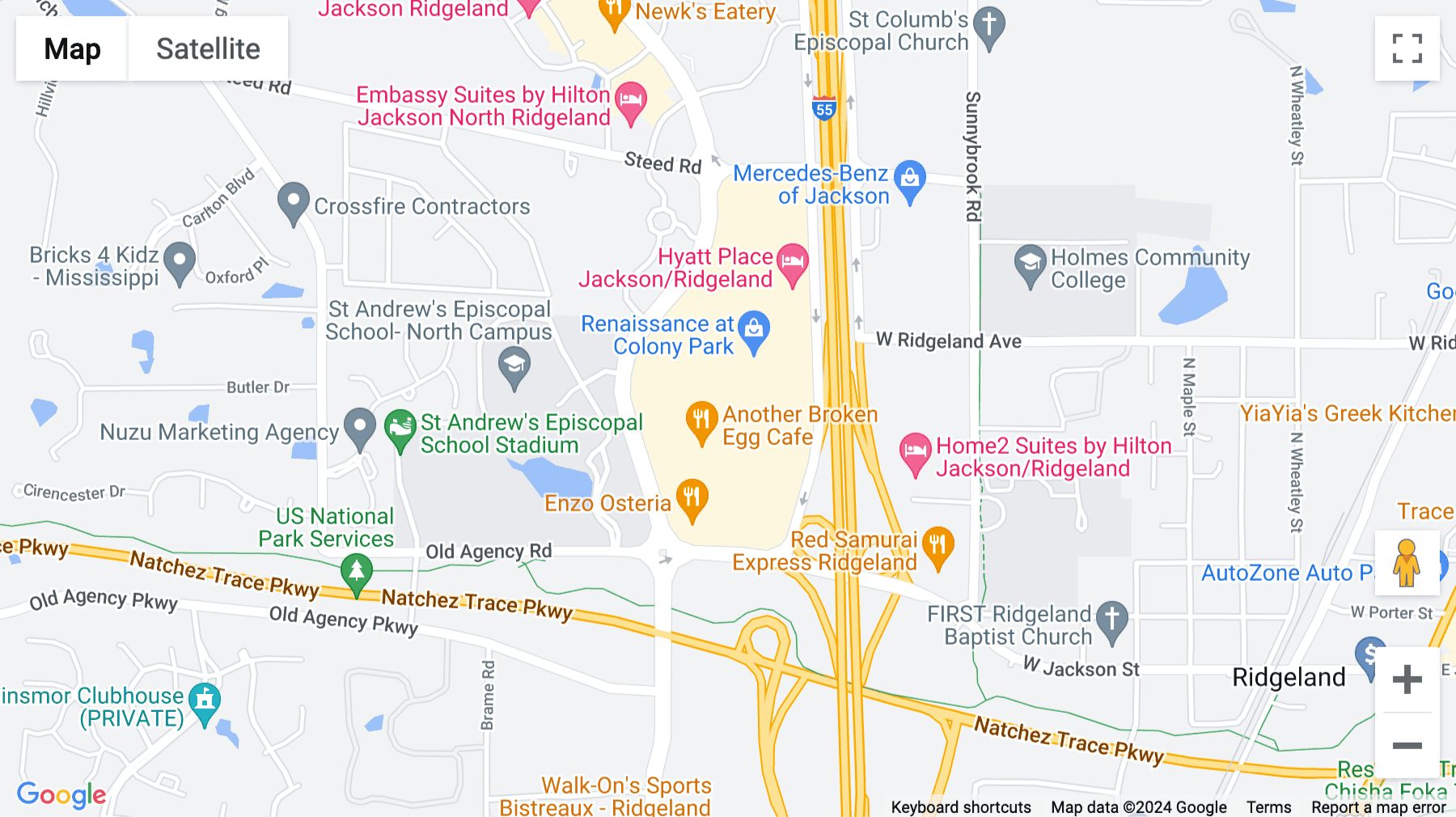 Click for interative map of 1000 Highland Colony Parkway, Building 5201, 2nd Floor, Suite 5203, Ridgeland, Ridgeland