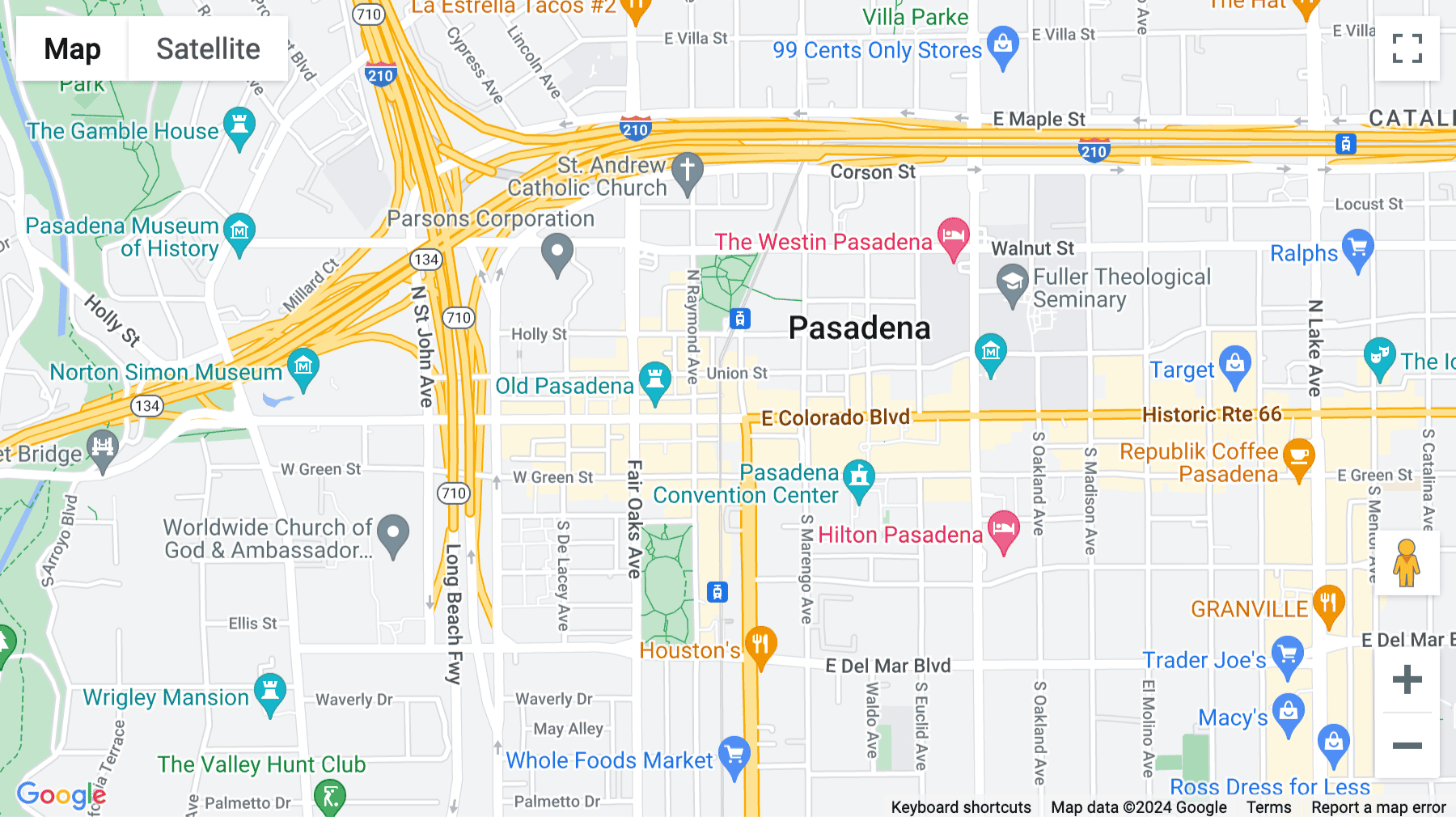 Click for interative map of 117 East Colorado Blvd. , Suite 600, Pasadena, California, Pasadena