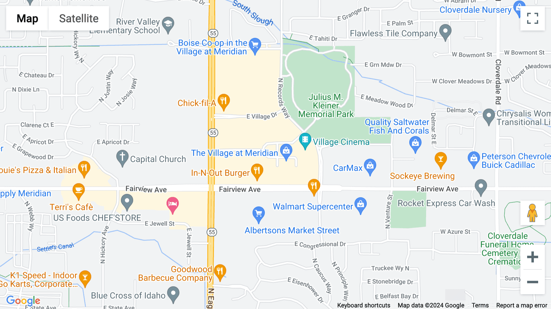 Click for interative map of 3597 E. Monarch Sky Lane, Suite F-240, Meridian, Idaho, Meridian