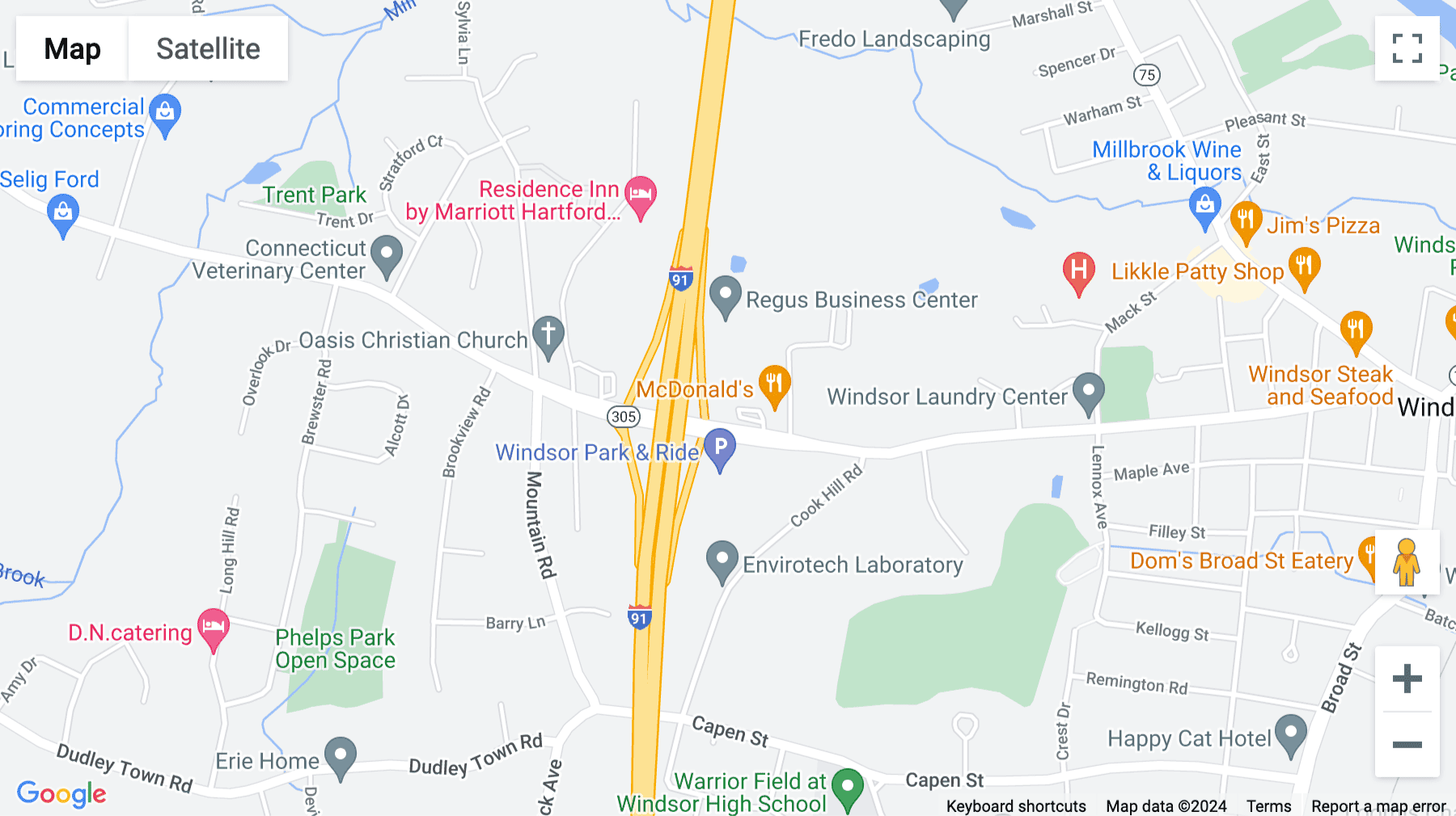 Click for interative map of Suite 301, 360 Bloomfield Avenue, Windsor, Connecticut, Windsor