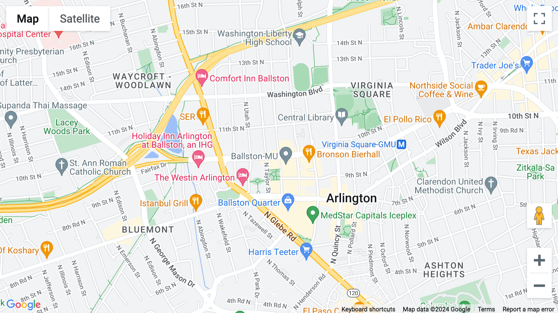 Click for interative map of 4250 North Fairfax Drive, Suite 600, Arlington, Virginia, Arlington (Virginia)