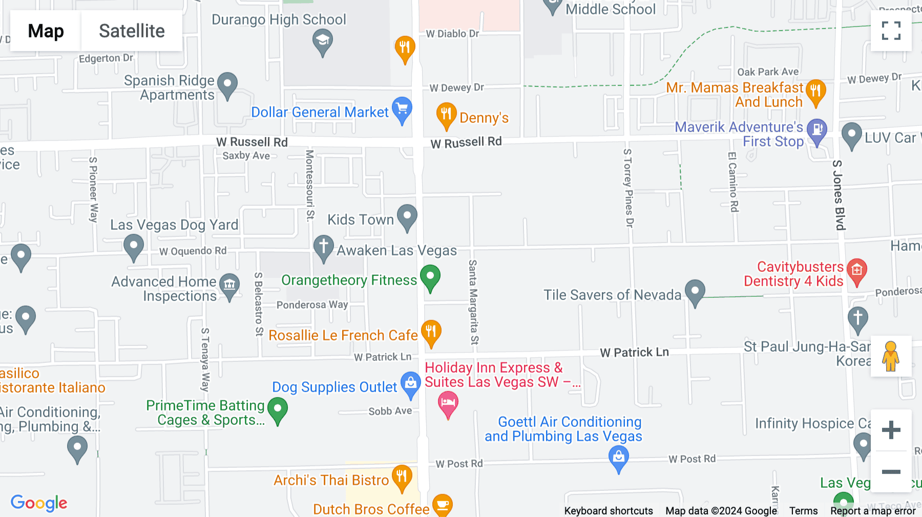 Click for interative map of South Rainbow Business Park, 5940 South Rainbow Boulevard, Las Vegas, Nevada, USA, Las Vegas