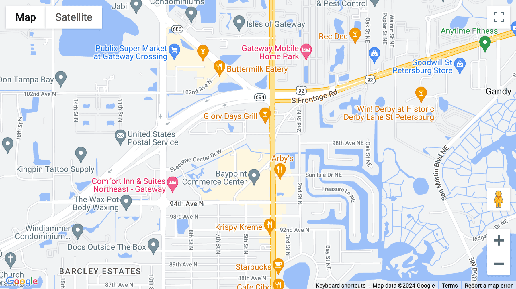 Click for interative map of 9800 4th Street N, Suite 200, St Petersburg, Florida, USA, St Petersburg