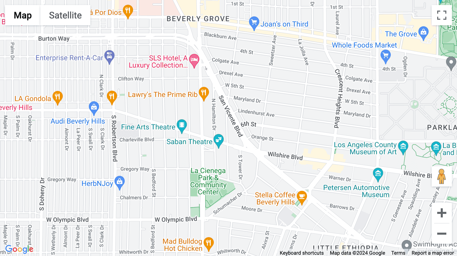 Click for interative map of 113 N San Vicente Boulevard, 2nd Floor, Los Angeles, California, USA, Los Angeles