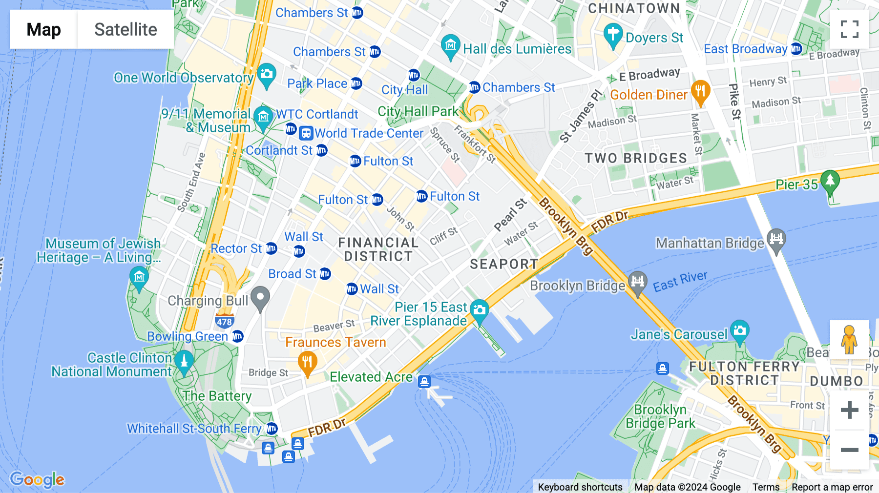 Click for interative map of 111 John Street, Suite 450, New York, New York State, New York