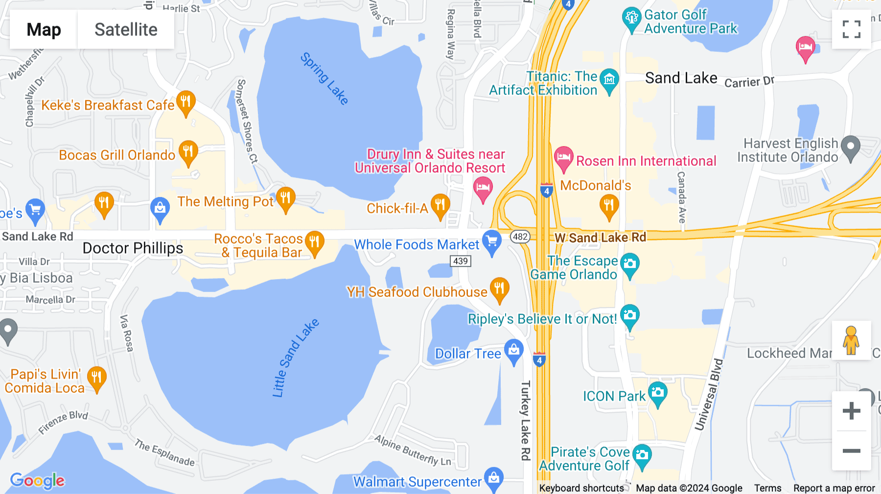 Click for interative map of 7208 W. Sand Lake Road, Suite 305, Orlando, Florida, USA, Orlando