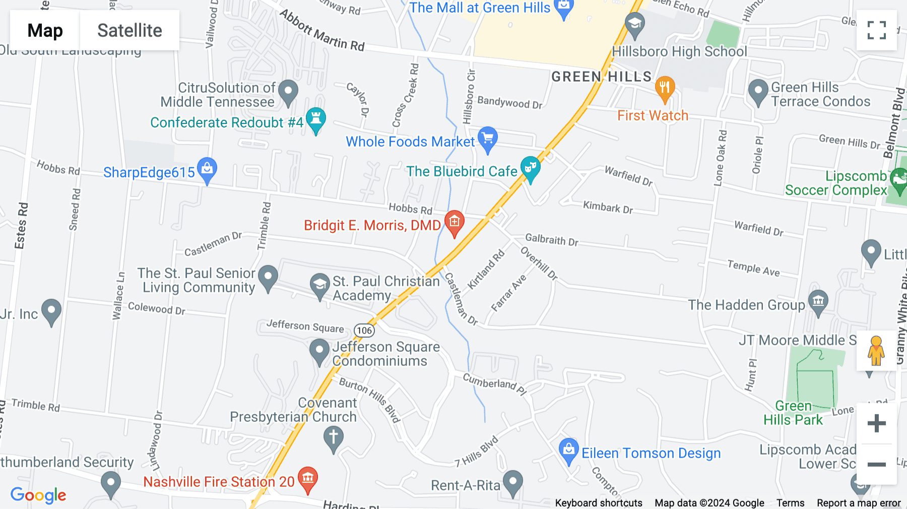 Click for interative map of 4235 Hillsboro Pike, Suite 300,Nashville, Tennessee, USA, Nashville