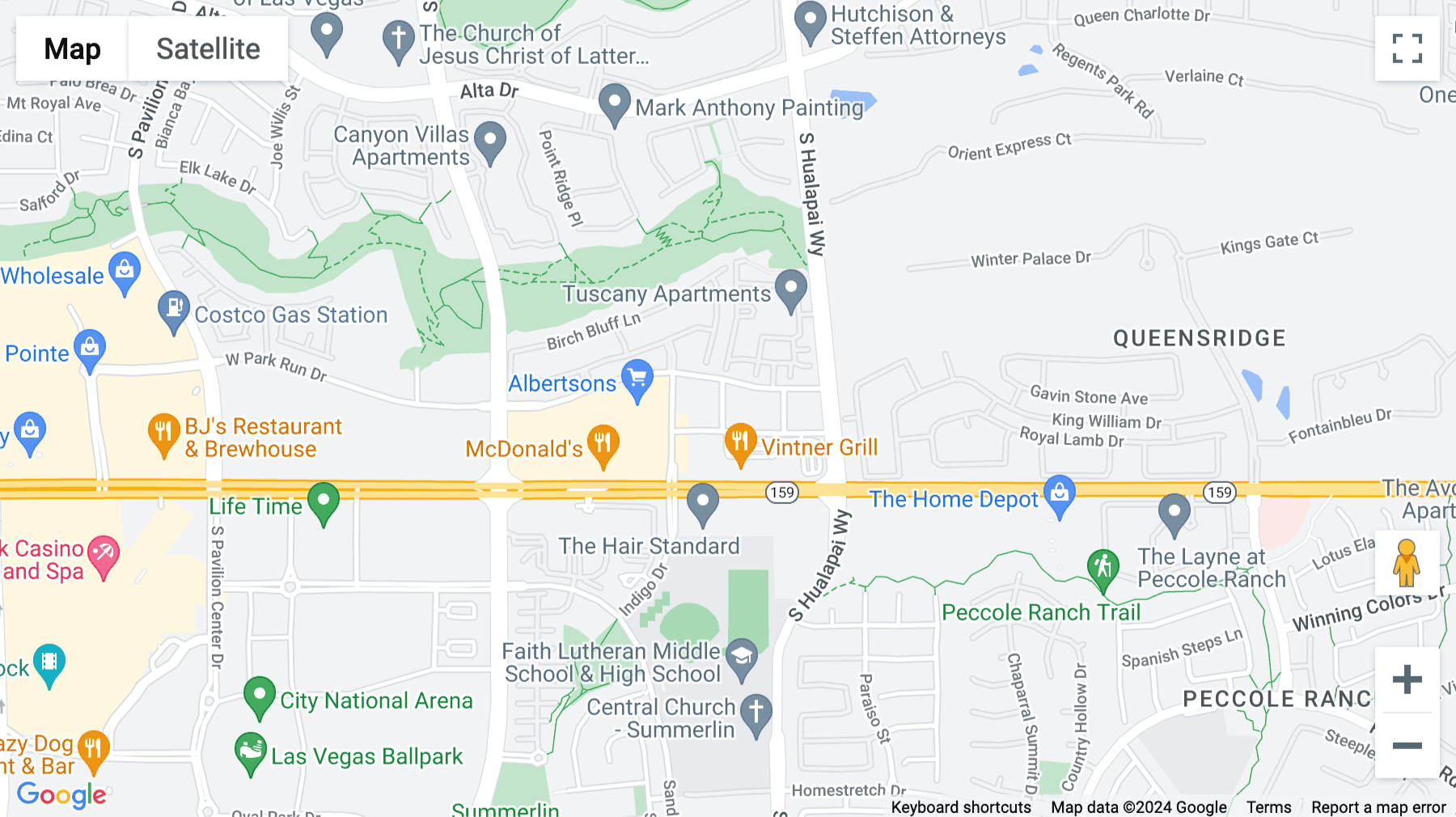 Click for interative map of 10161 Park Run Drive Suite 150, Las Vegas