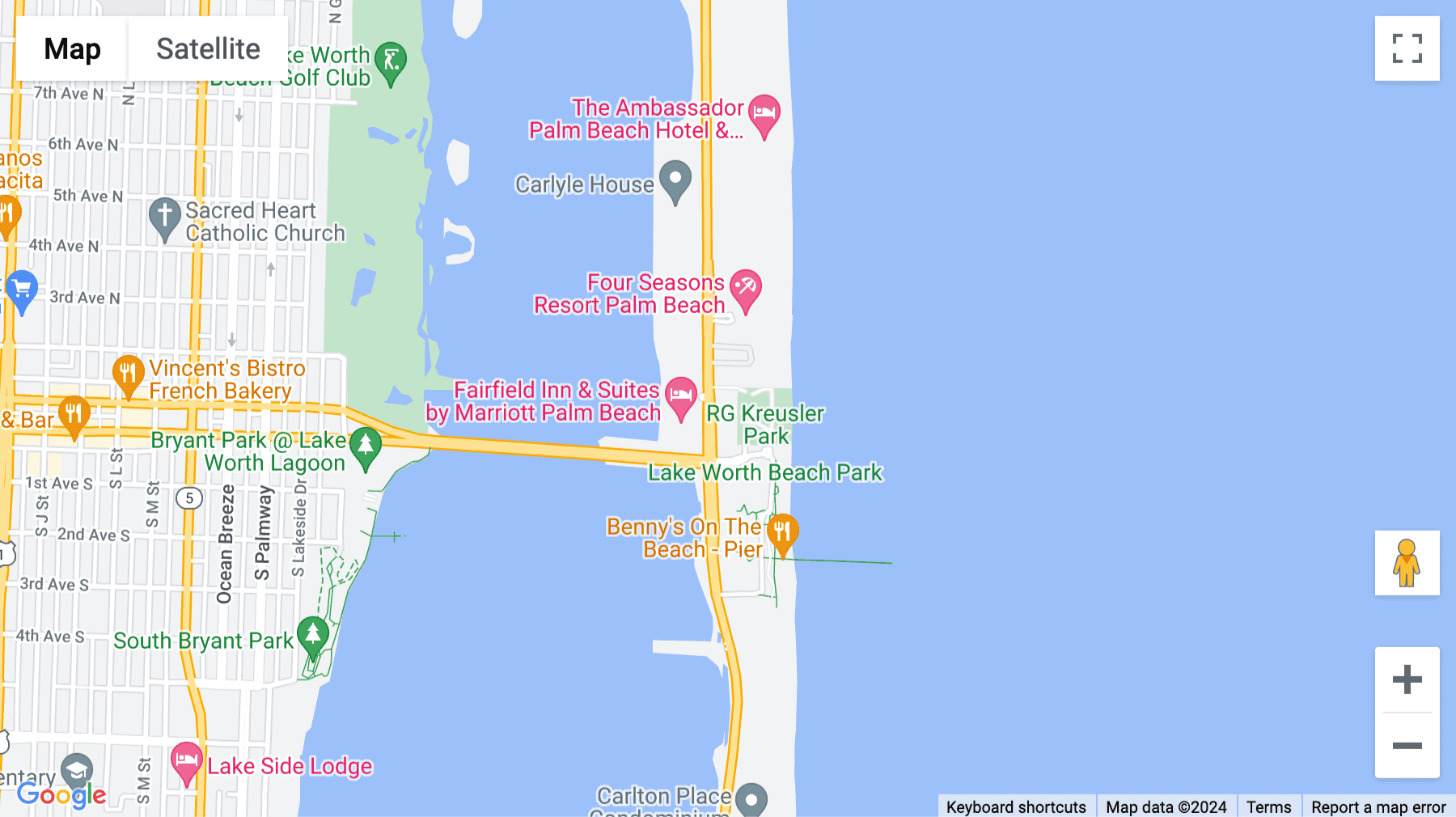 Click for interative map of 2875 South Ocean Blvd, Suite 200, Palm Beach