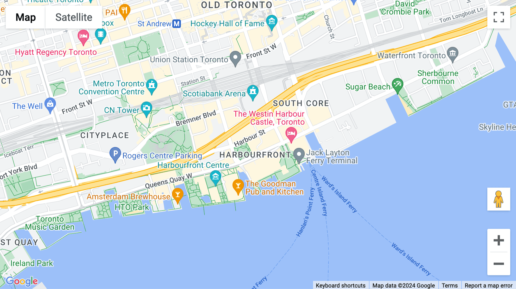 Click for interative map of 88 Queens Quay West, 25th Floor, Waterpark Place, Toronto