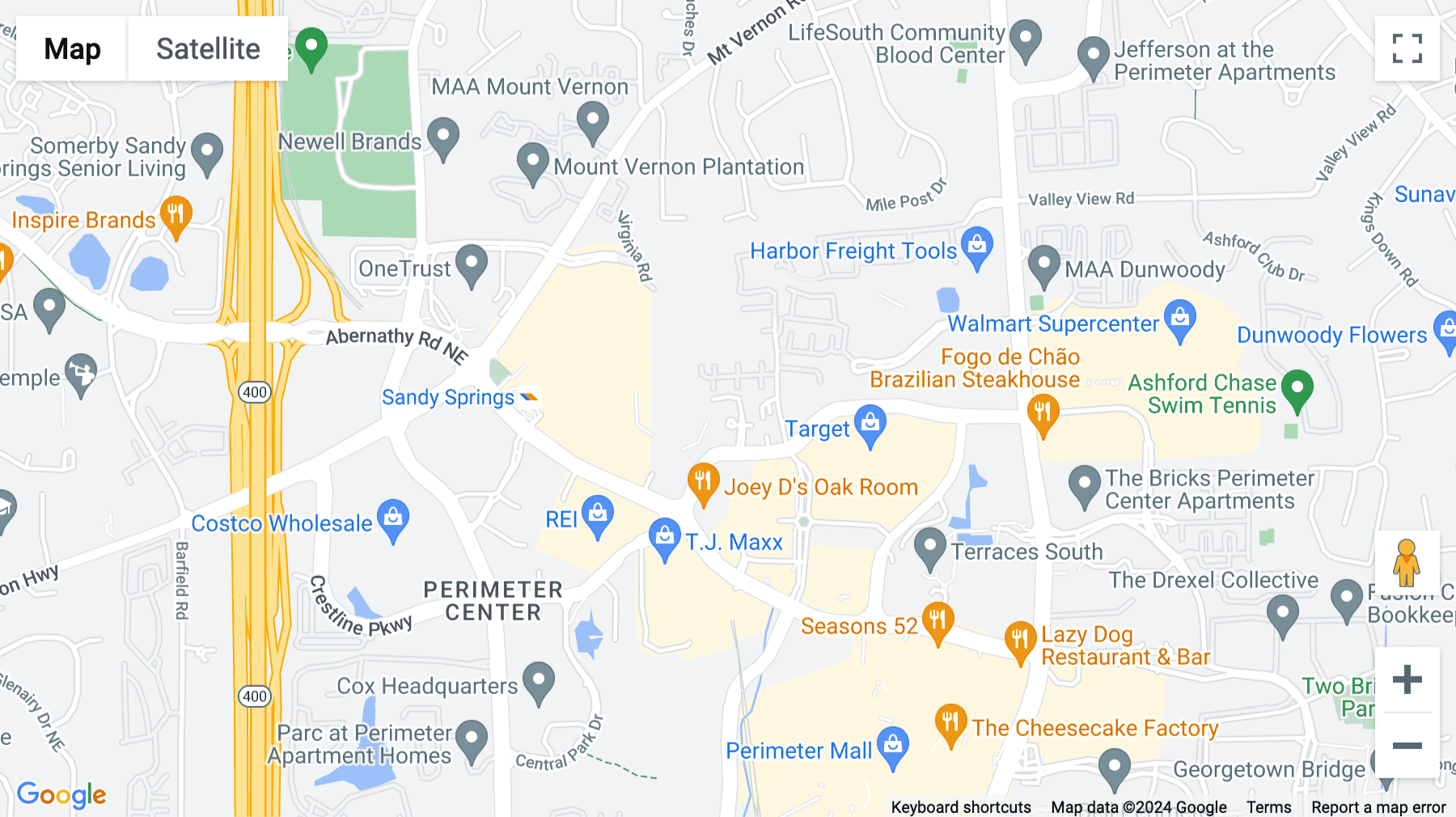 Click for interative map of 1050 Crown Pointe Parkway, Suite 500, Atlanta, Atlanta