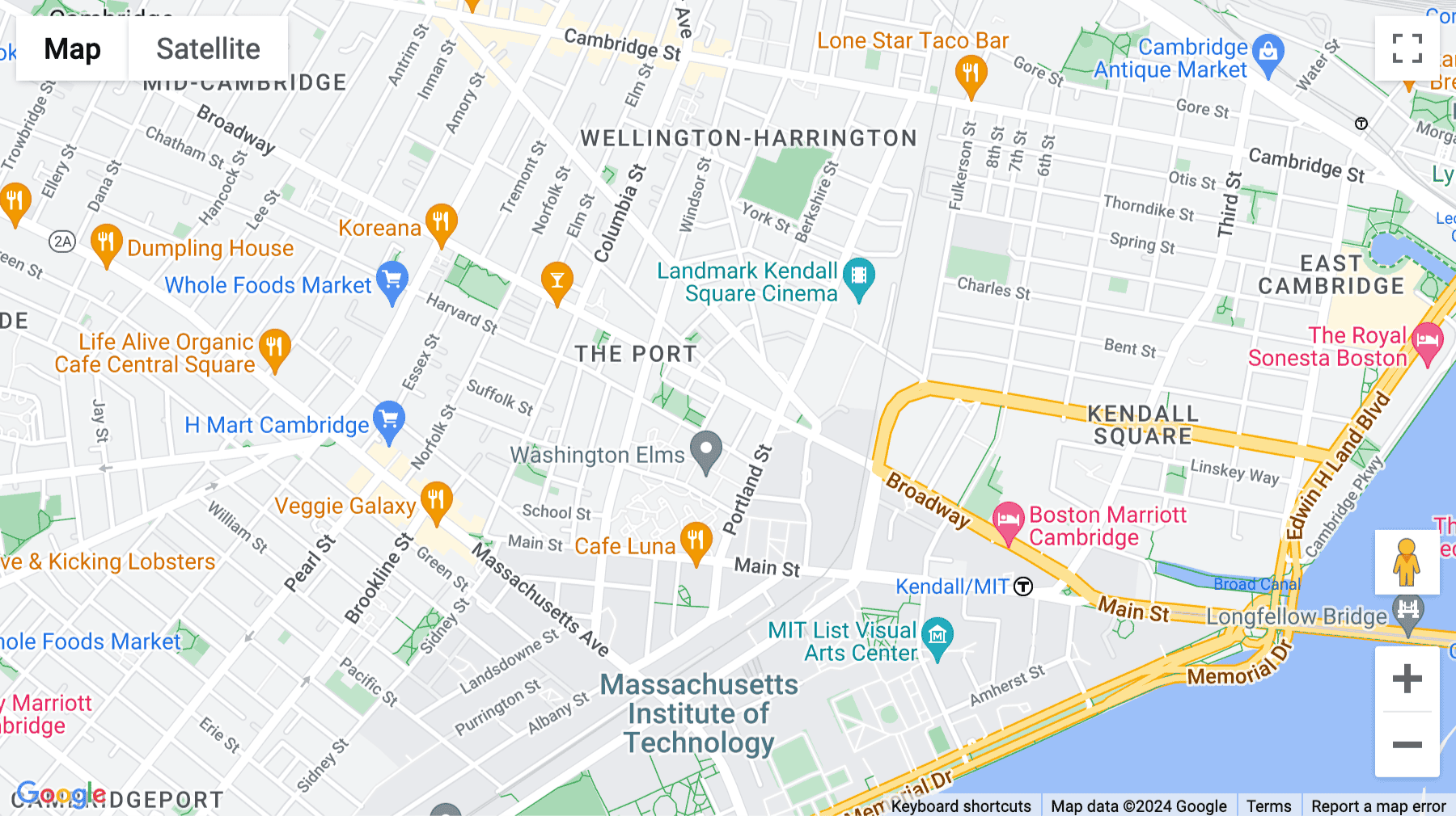 Click for interative map of 210 Broadway, suite 201, Cambridge (Massachusetts)