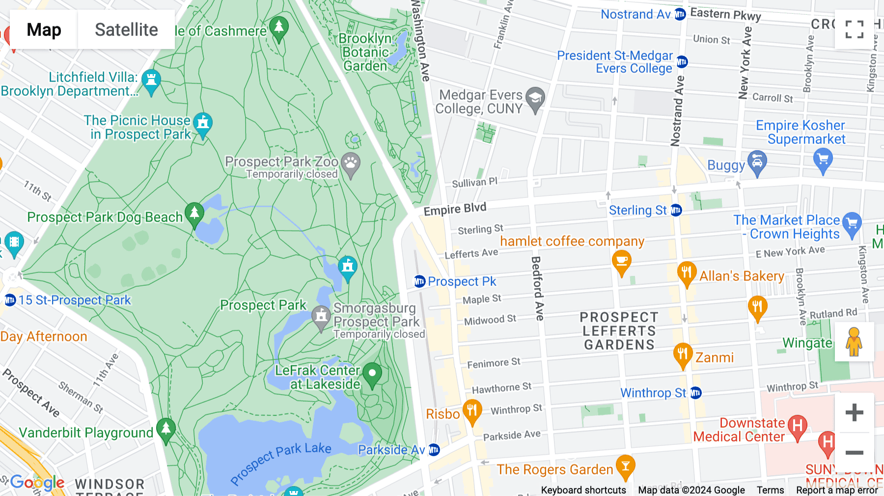 Click for interative map of 1120 Washington Avenue, 2nd Floor, Brooklyn