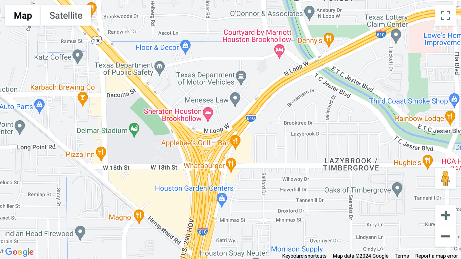 Click for interative map of 2950 North Loop West, Brookhollow, Suite 500, Houston