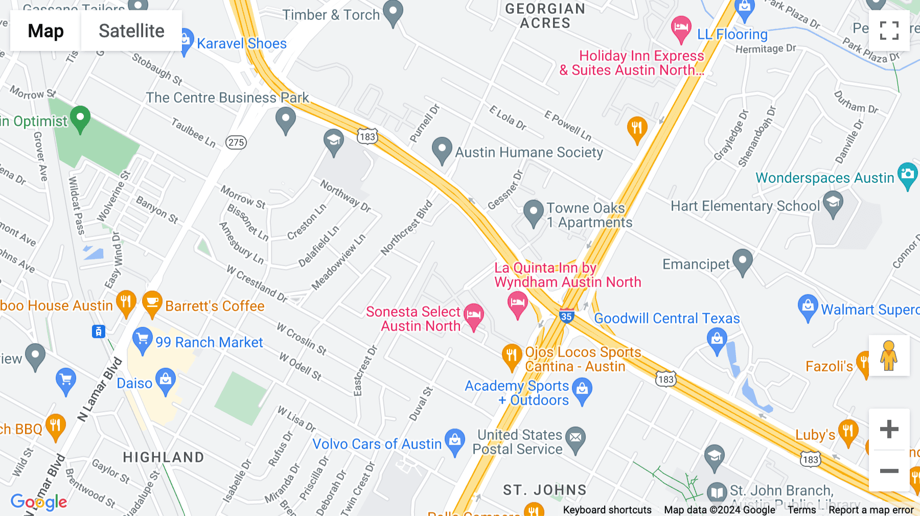 Click for interative map of 7600 Chevy Chase Drive, Suite 2300, Chase Park Centre, Austin
