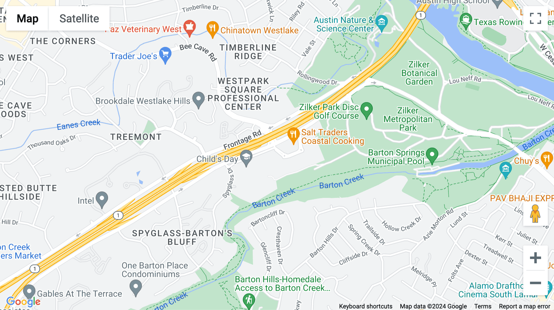 Click for interative map of 901 Mopac Expressway South, Suite 300, Barton Springs, Austin