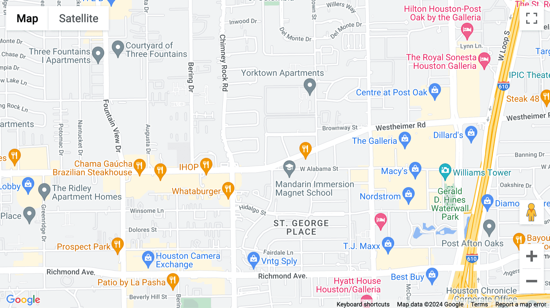 Click for interative map of 5444 Westheimer, Suite 1000, Westheimer Business Centre, Houston