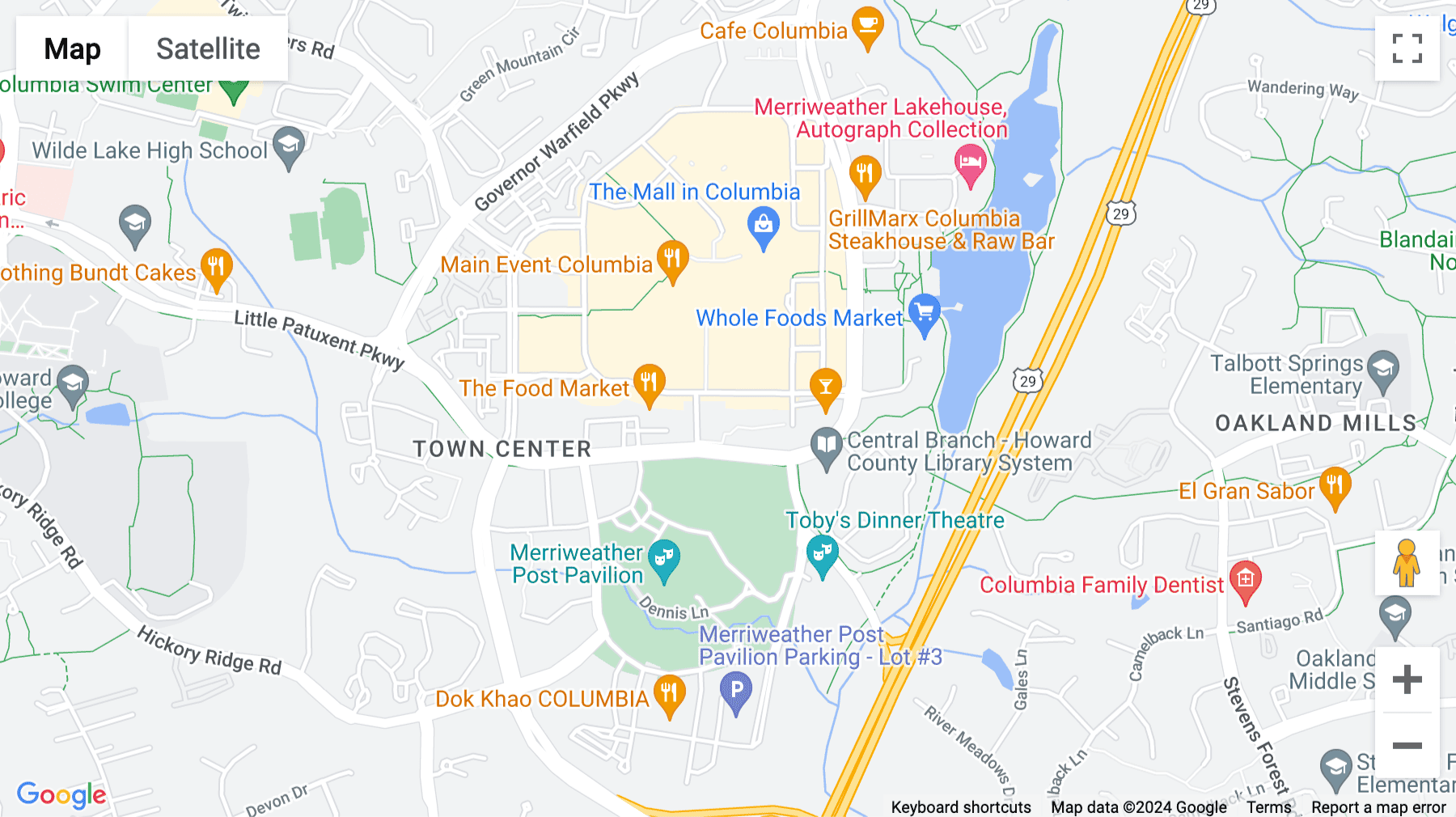 Click for interative map of 10440 Little Patuxent Parkway, Suite 300, Columbia Town Centre II, Columbia (Maryland)