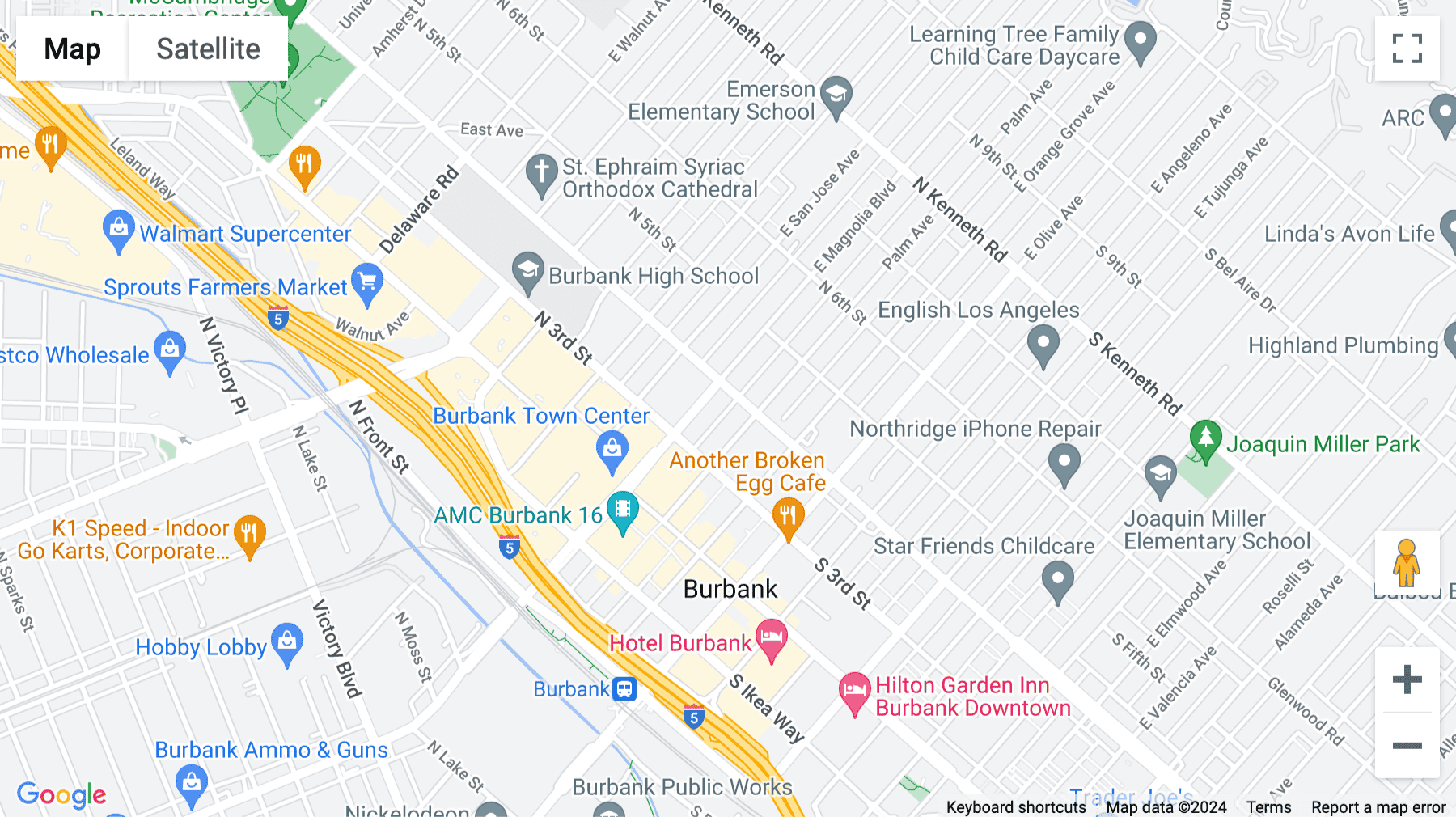Click for interative map of 303 North Glenoaks Blvd., Suite 200, The Burbank Media District Business Centre, Burbank