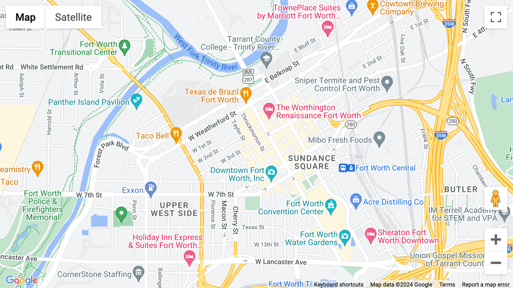 Click for interative map of 420 Throckmorton Street, Suite 200, Downtown Sundance Square, Fort Worth