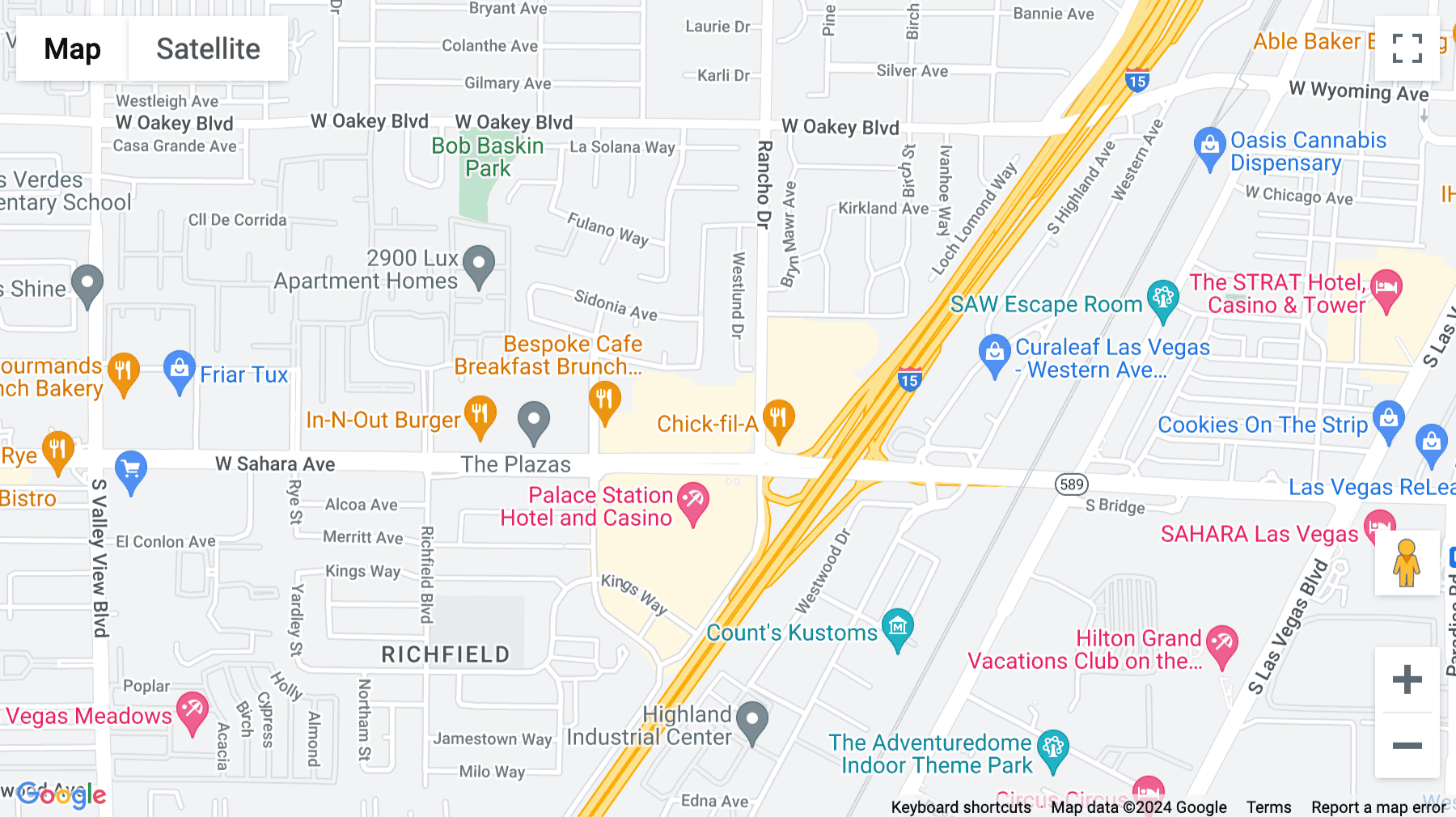 Click for interative map of 2300 West Sahara Avenue, Suite 800, U.S. Bank Centre, Las Vegas