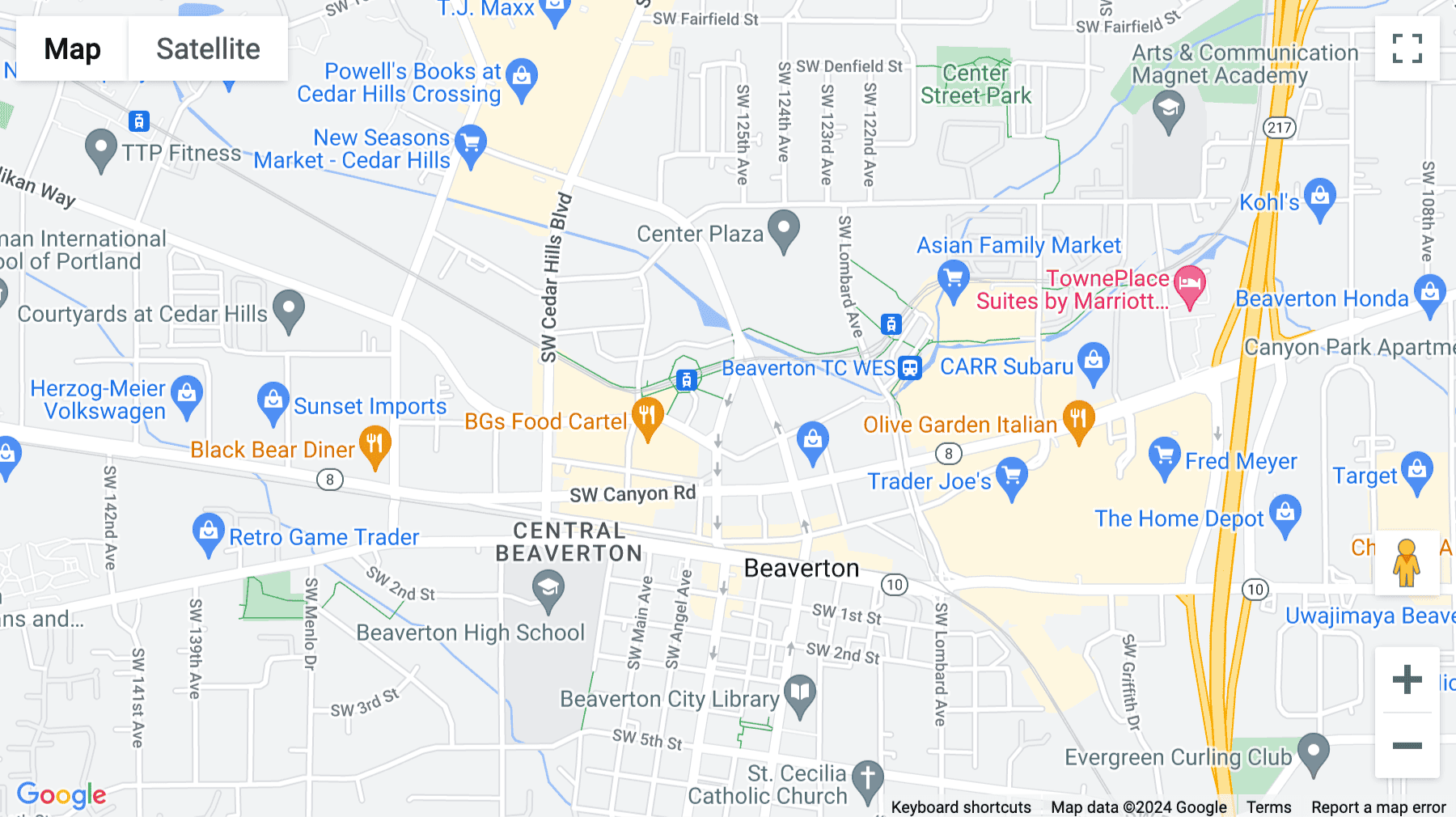 Click for interative map of 4145 S.W. Watson, Suite 350, Beaverton Round, Beaverton