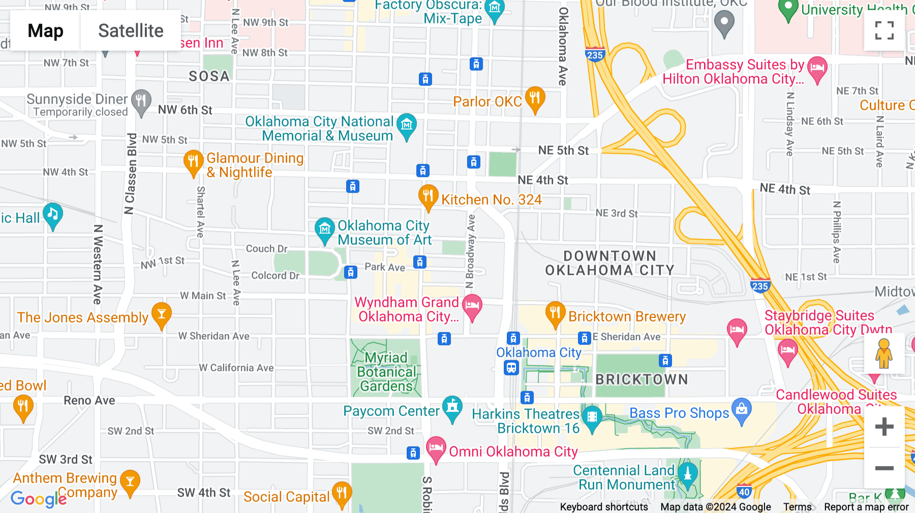 Click for interative map of 101 Park Avenue, Suite 1300, Oklahoma City