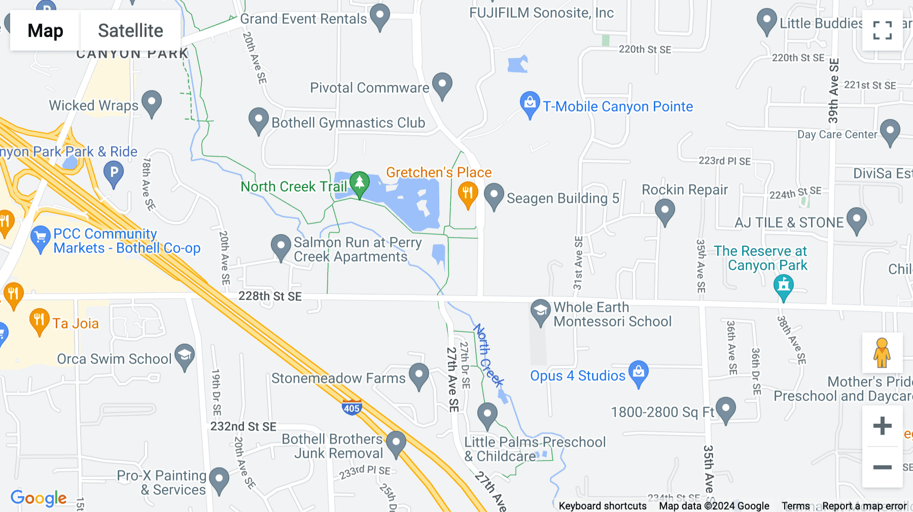 Click for interative map of 22722 29th Drive Southeast, Suite 100, Canyon Park West, Bothell