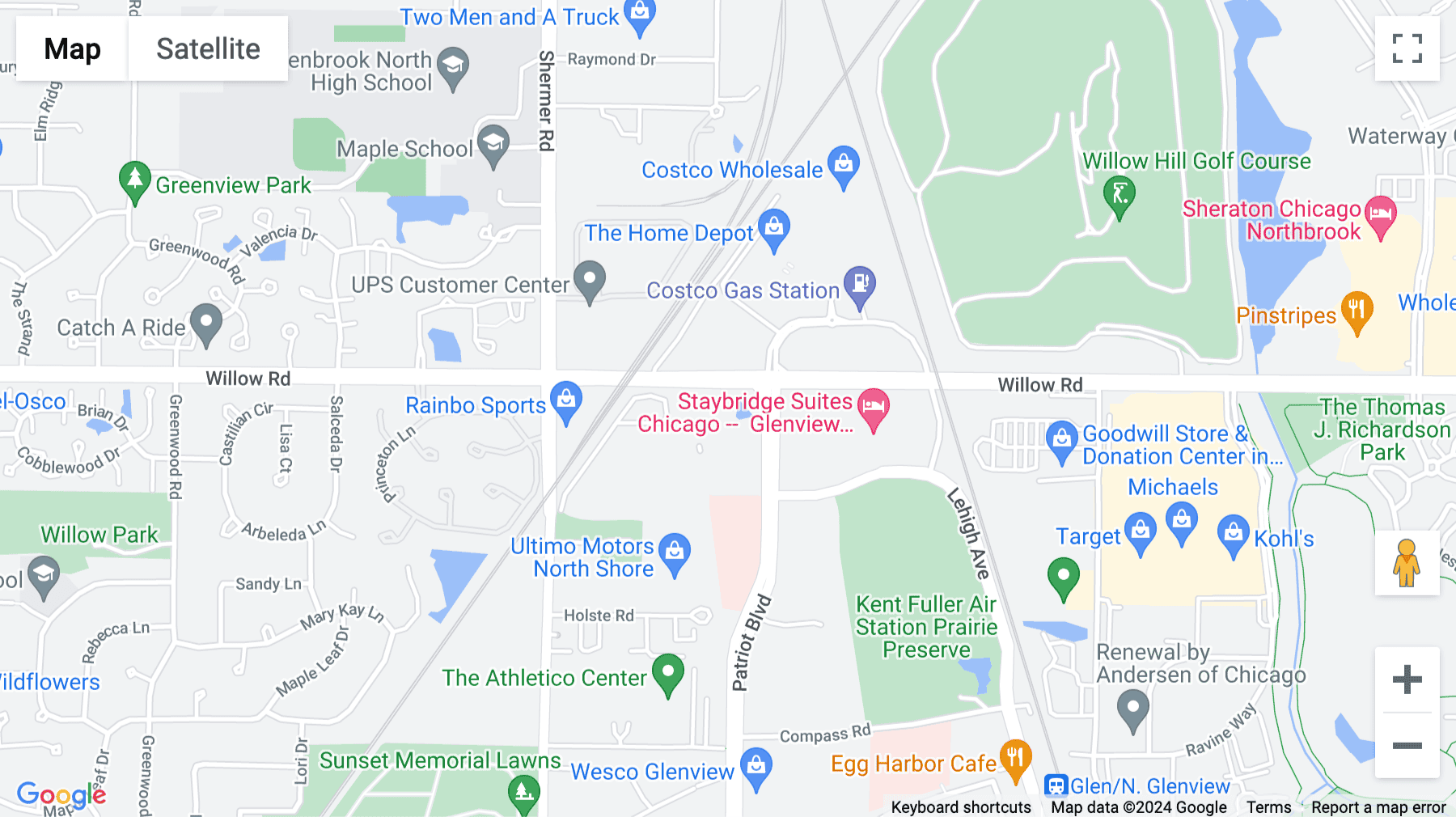 Click for interative map of 2700 Patriot Boulevard, Suite 250, Prairie Glen, Glenview