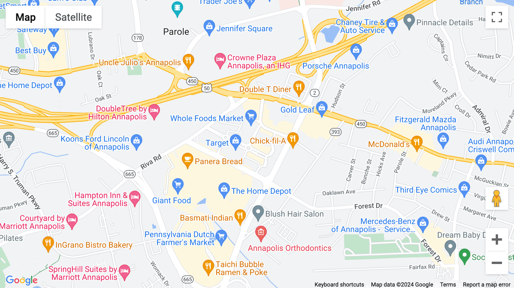 Click for interative map of 1910 Towne Center Boulevard, Suite 250, Towne Centre, Annapolis