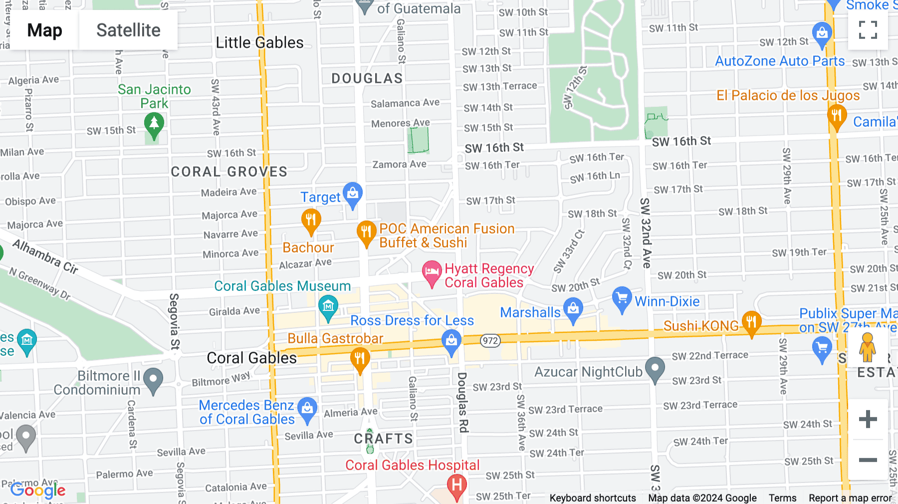 Click for interative map of 1 Alhambra Plaza, Floor PH, Columbus Business Centre, Miami