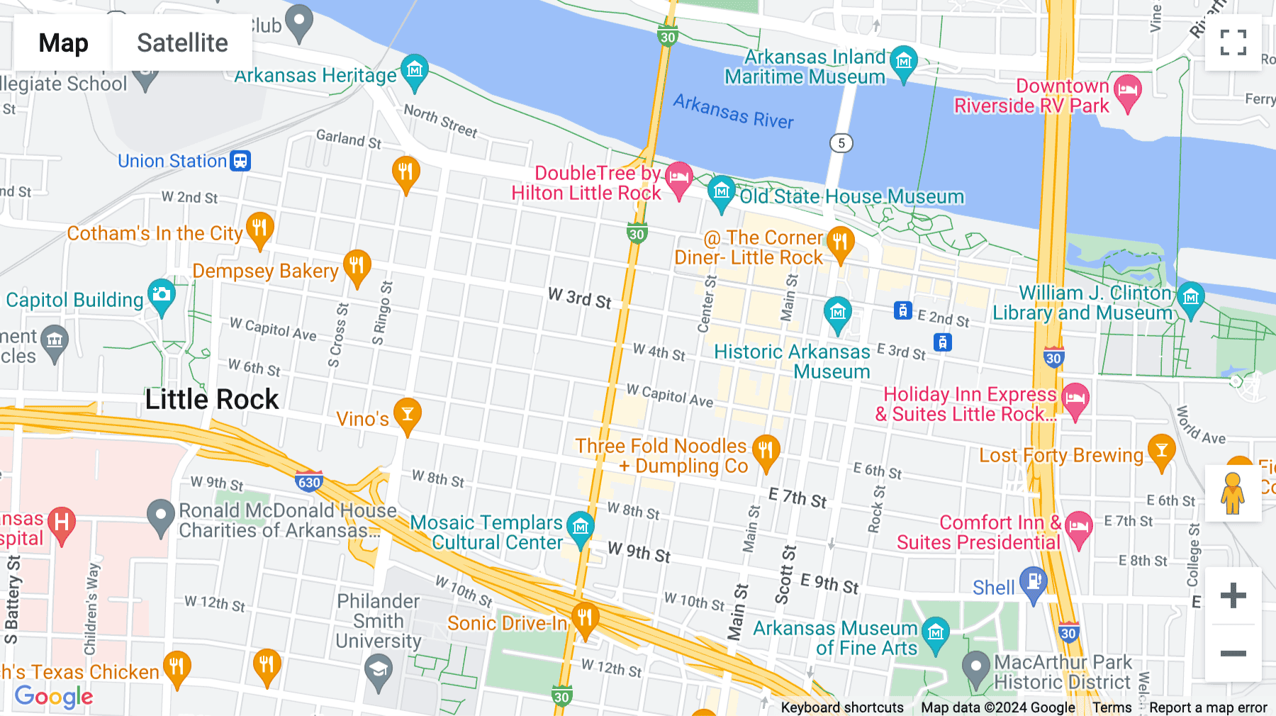 Click for interative map of 400 West Capitol Avenue, Suite 1700, Little Rock