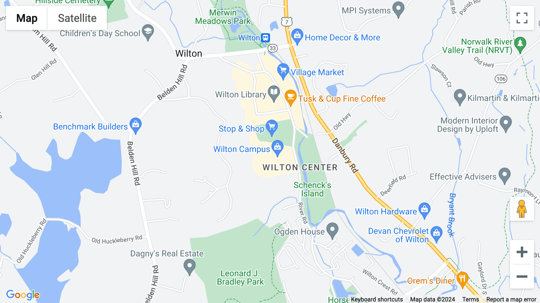 Click for interative map of 15 River Road, 15B, Wilton Executive, Wilton