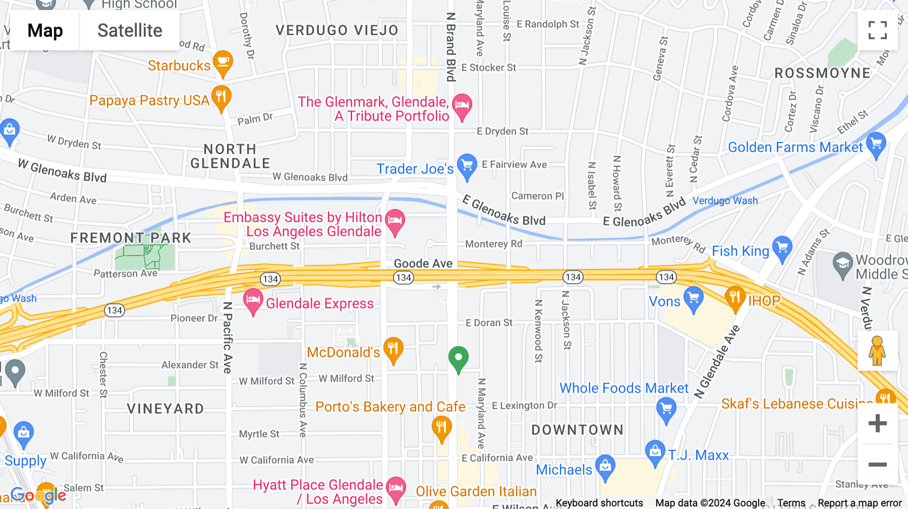 Click for interative map of 201 North Brand Boulevard, Suite 200, California, Downtown Glendale, Glendale