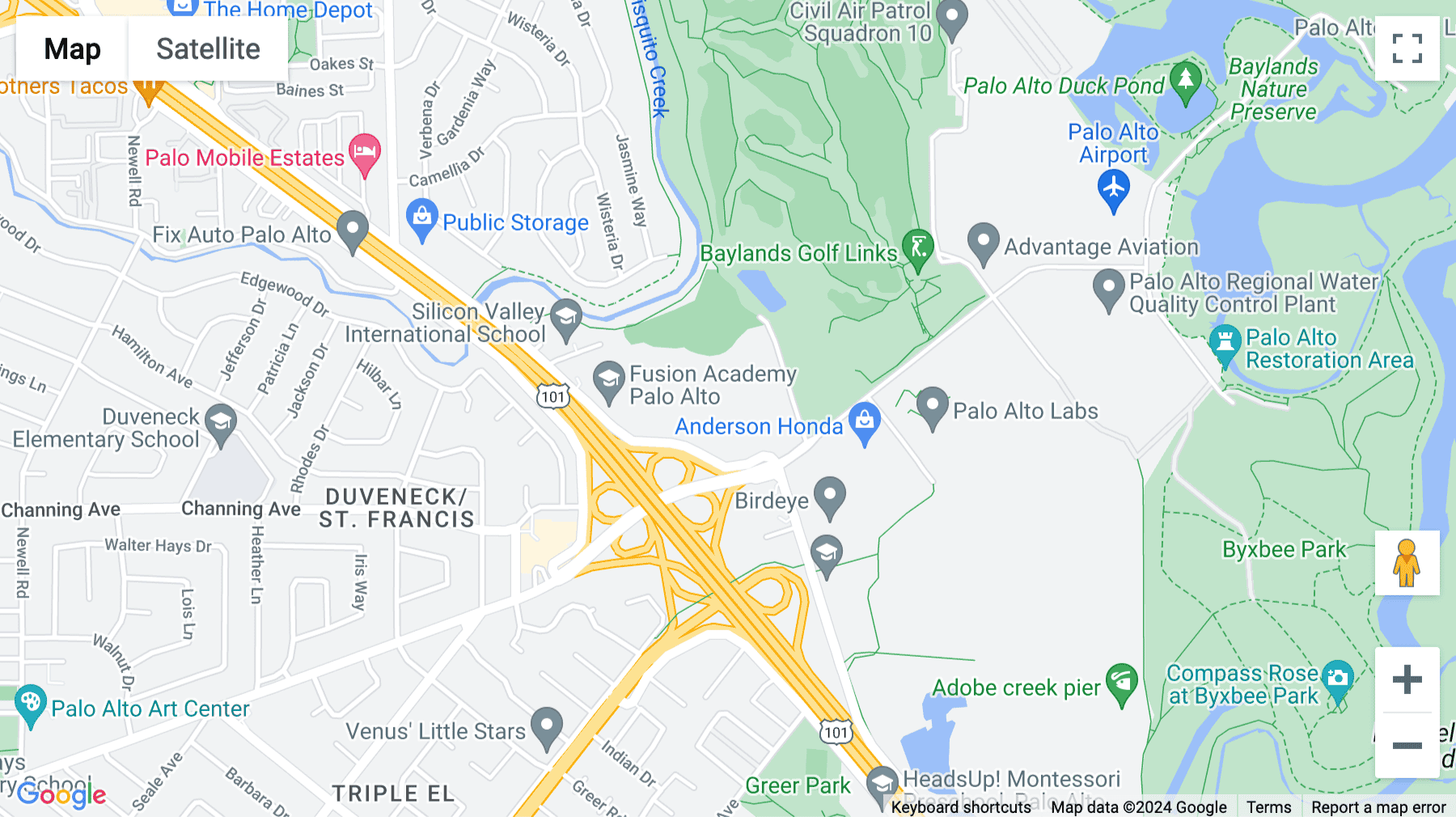 Click for interative map of 2100 Geng Road, Suite 210, California, Palo Alto, Embarcadero Place, Palo Alto