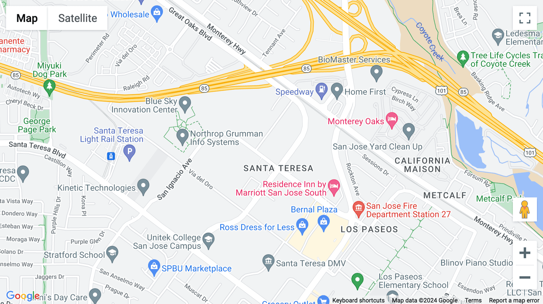 Click for interative map of 6203 San Ignacio Avenue, Suite 110, South San Jose, San Jose (California)