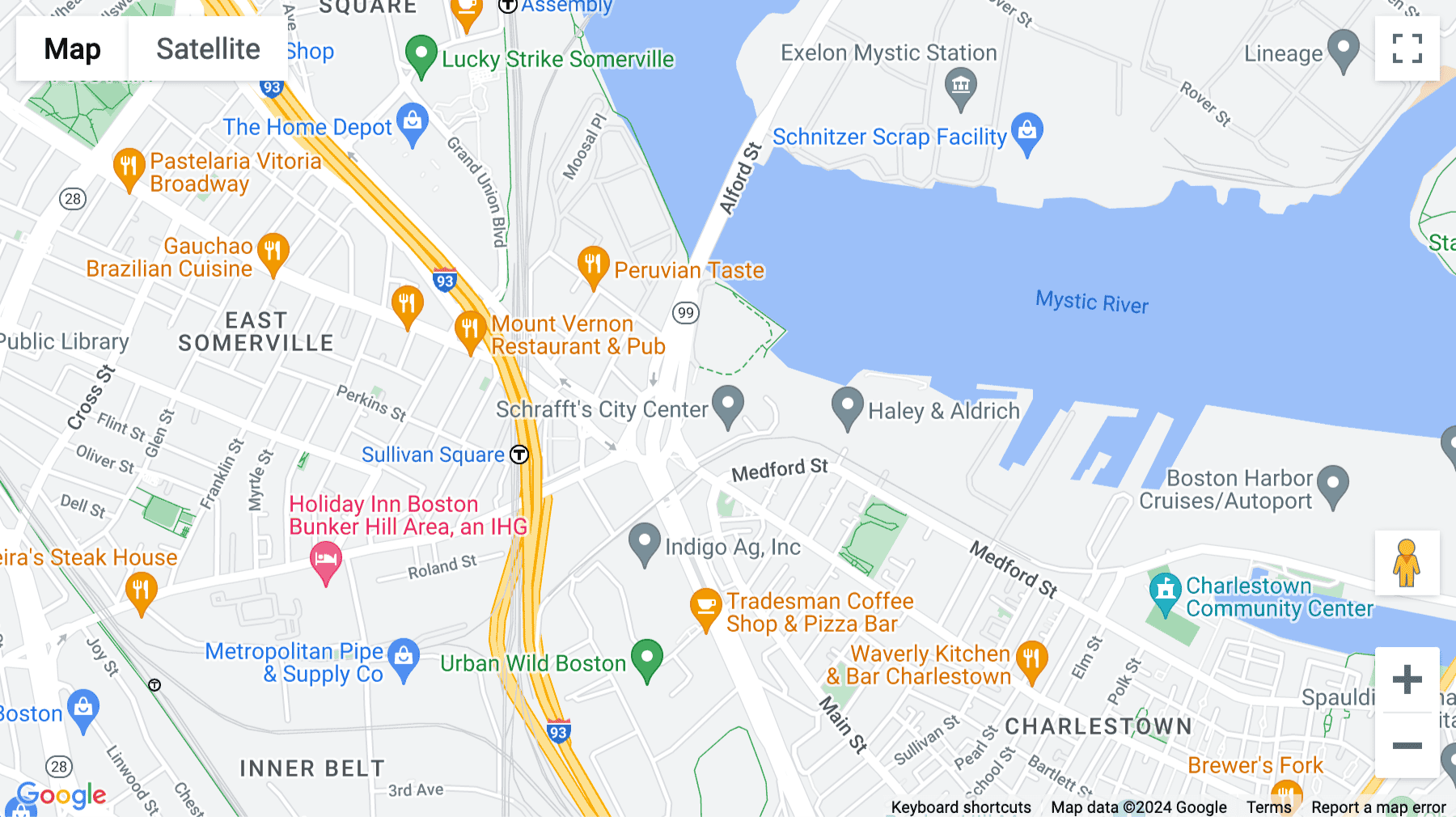 Click for interative map of 529 Main Street, Suite 200, The Schrafft's Center Power House, Charlestown