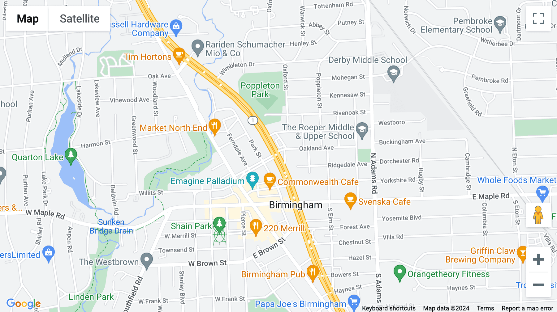 Click for interative map of 41000 Woodward Avenue, Suite 350, Stoneridge Office Park, Bloomfield Hills, Bloomfield Hills