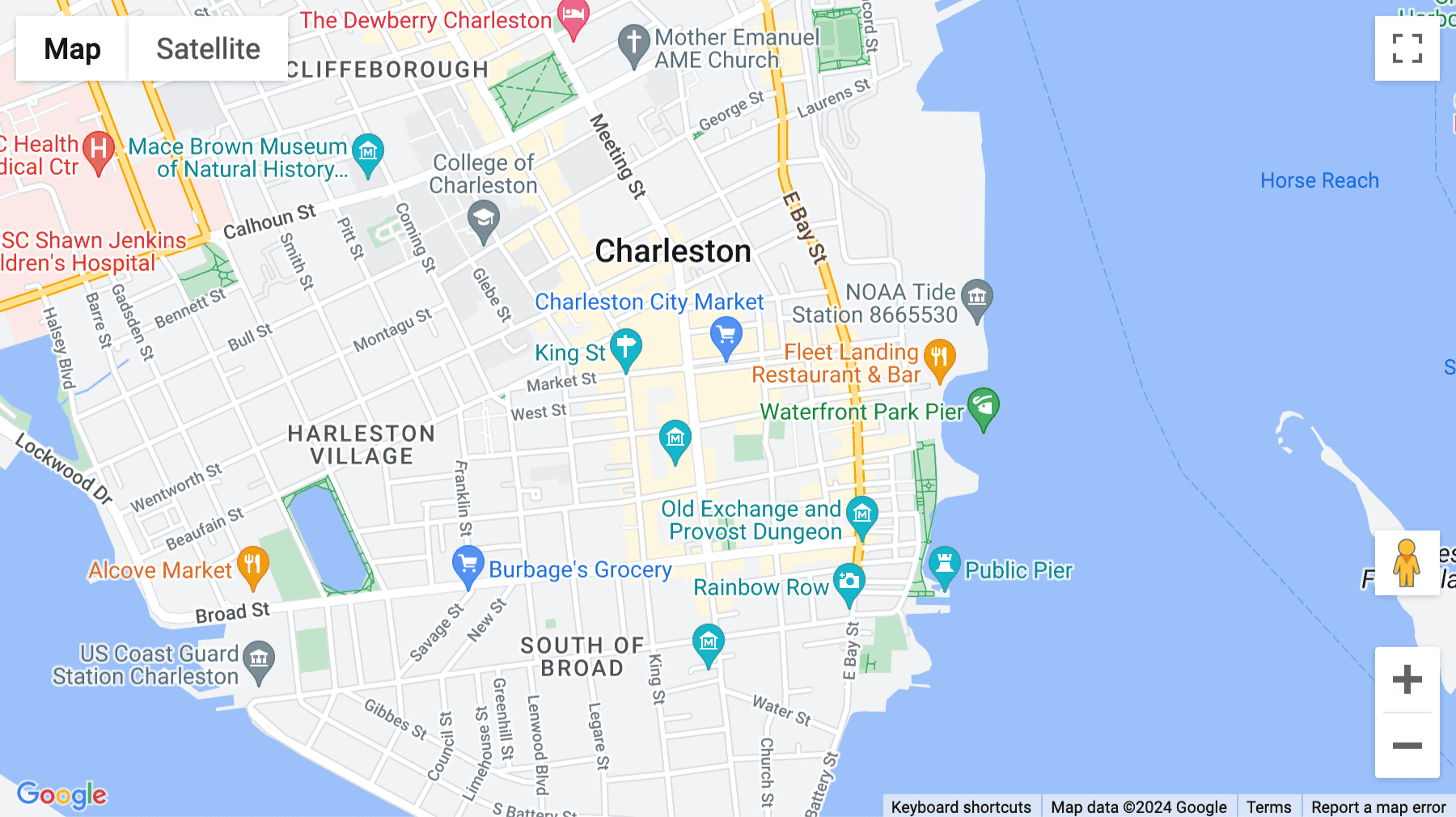 Click for interative map of 170 Meeting Street, 1st, 2nd and 3rd Floors, South Carolina, Charleston, Downtown Charleston, Charleston (South Carolina)