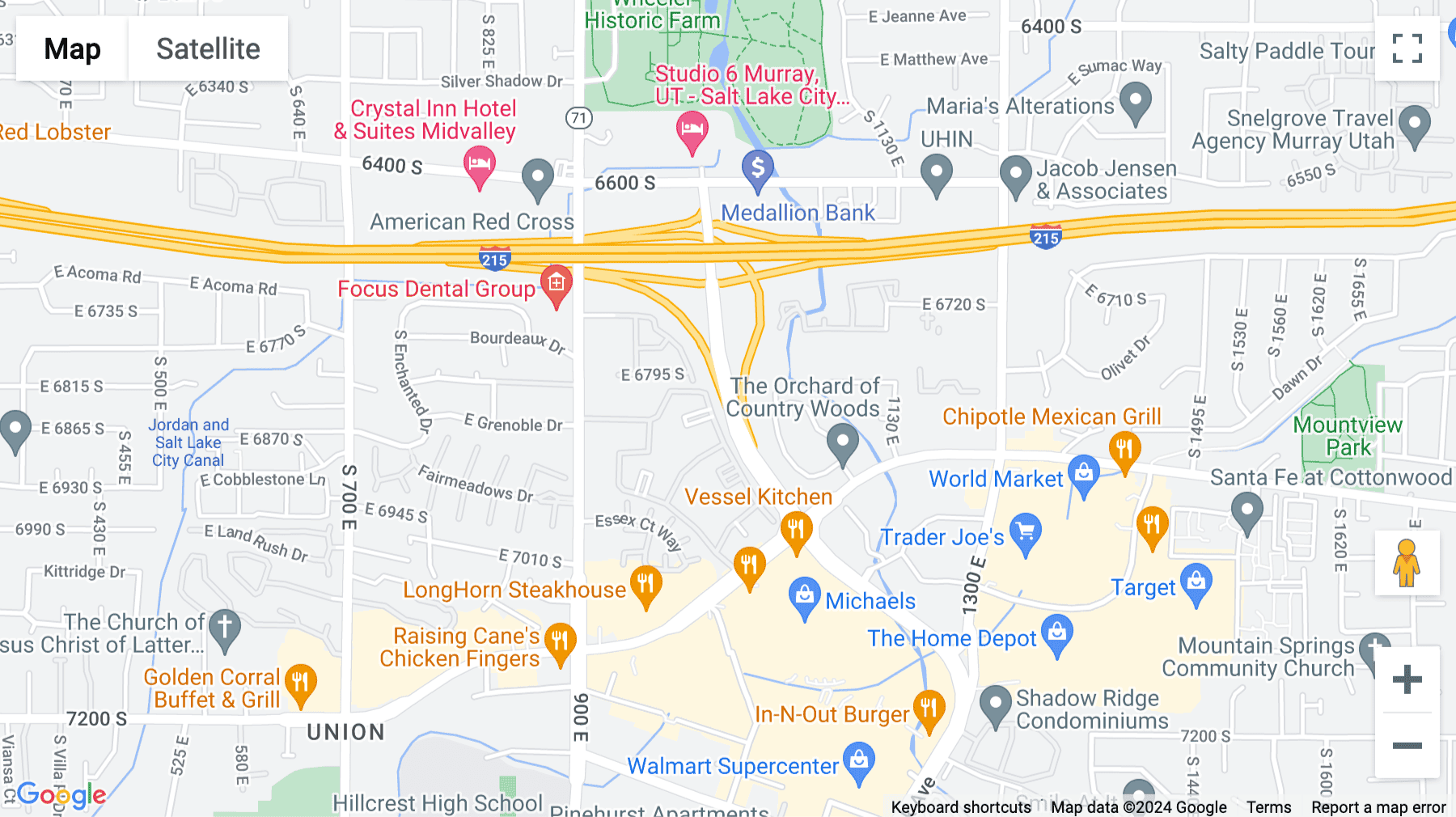 Click for interative map of 6975 Union Park Avenue, Suite 600, Union Park, Cottonwood Heights