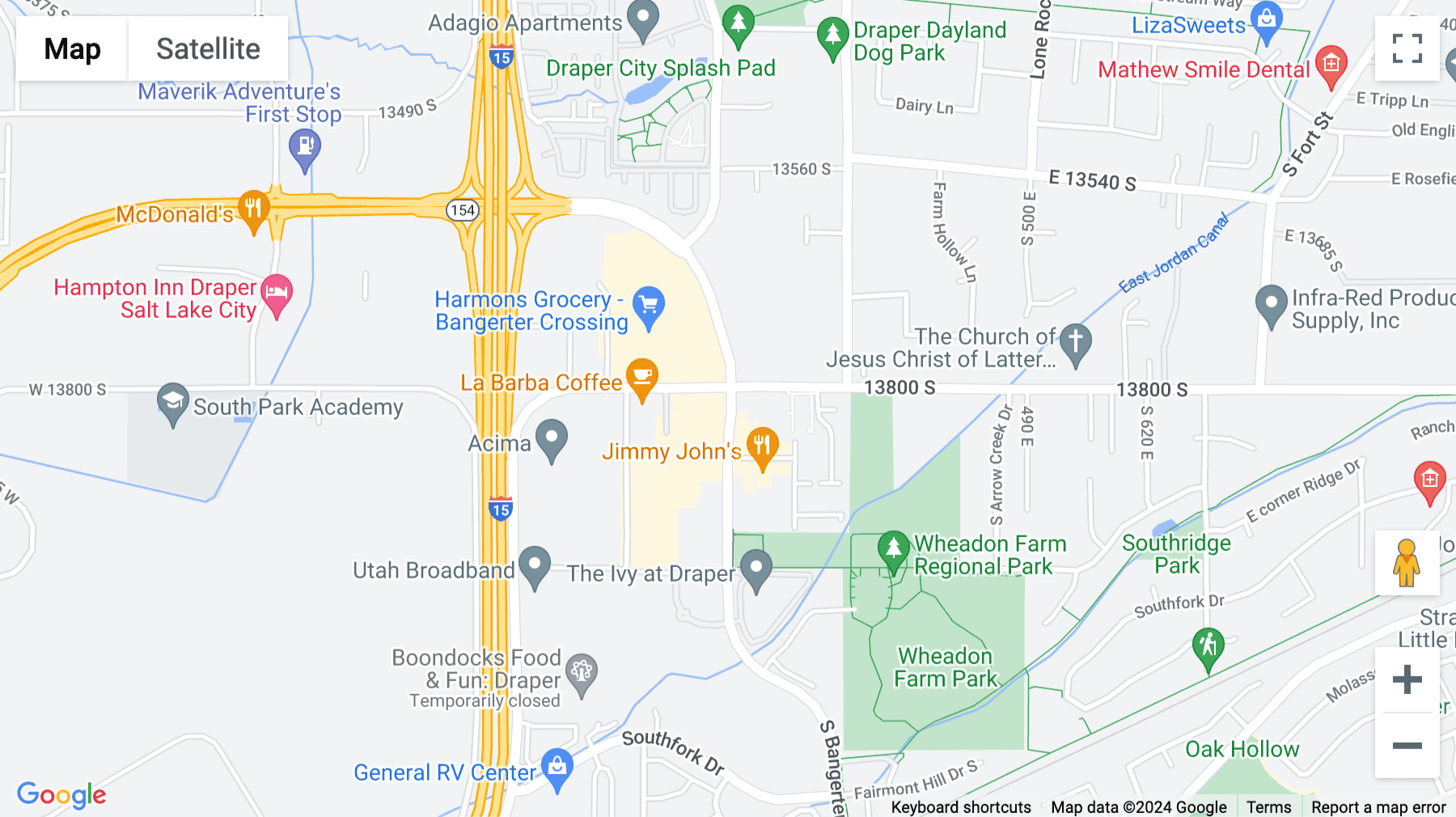 Click for interative map of 13894 South Bangerter Parkway, Suite 101, Draper