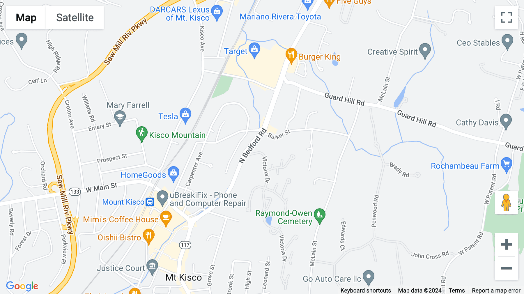 Click for interative map of 118 North Bedford Road, Mount Kisco