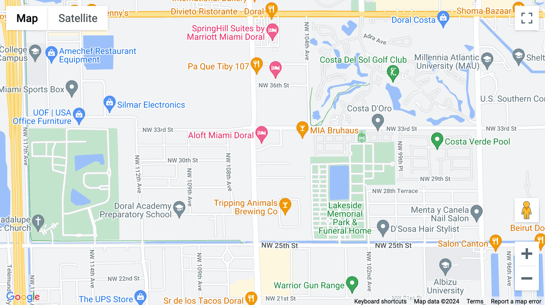 Click for interative map of 3105 NW 107th Avenue, Suite 400, Doral