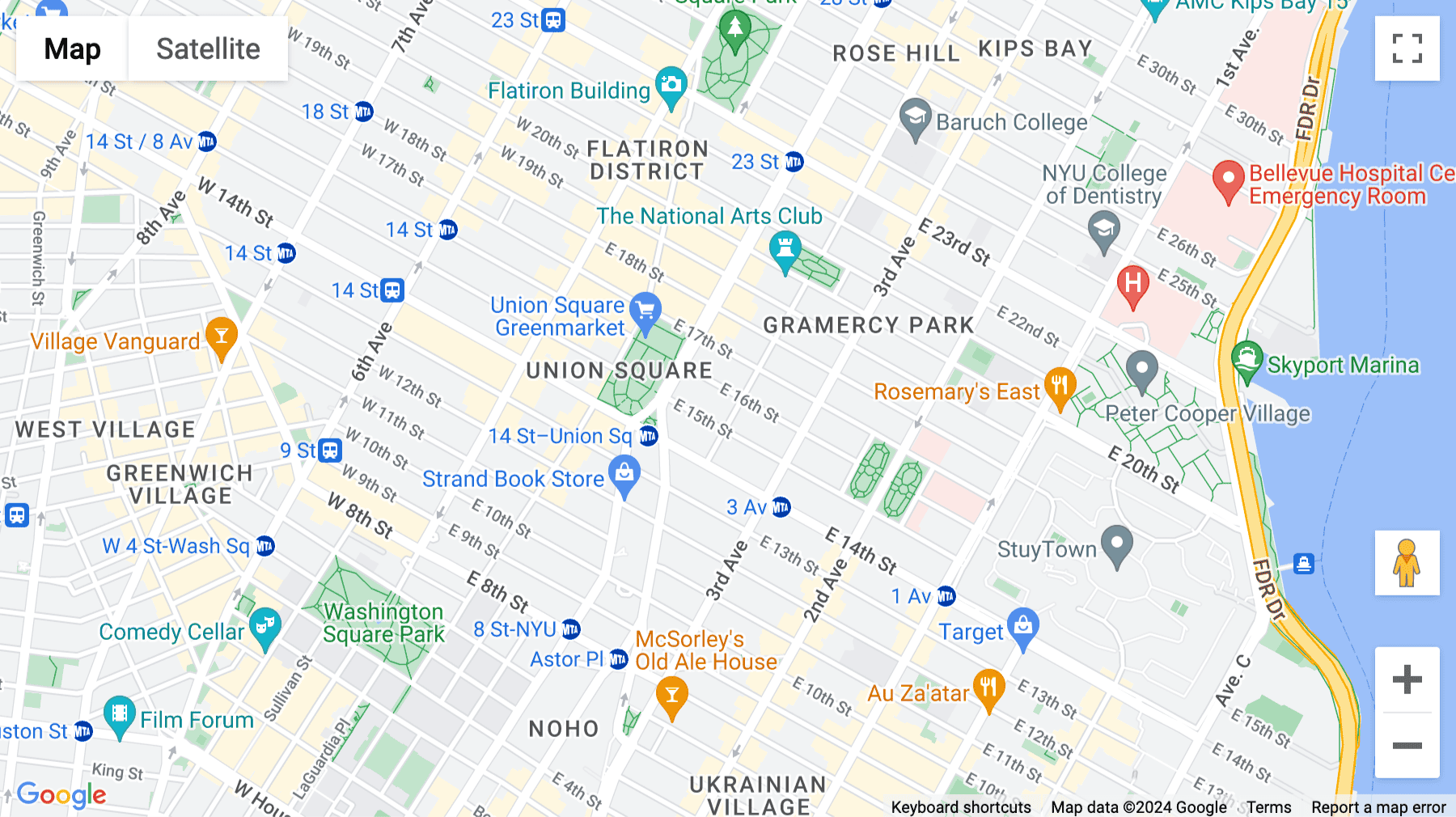 Click for interative map of 33 Irving Place, 3rd Floor, New York